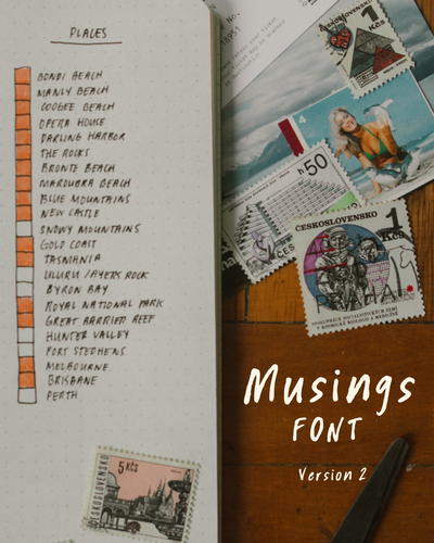 Musings Font - Where To Next